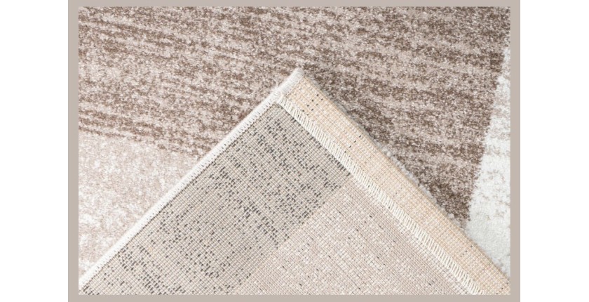 Tapis 170x120cm, design F105G coloris beige - Confort et élégance pour votre intérieur