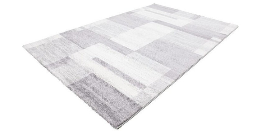 Tapis 150x80cm, design F105G coloris argent - Confort et élégance pour votre intérieur