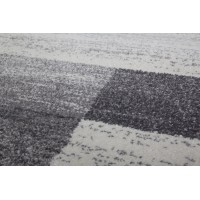 Tapis 170x120cm, design F105G coloris argent - Confort et élégance pour votre intérieur