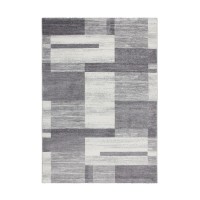 Tapis 230x160cm, design F105G coloris argent - Confort et élégance pour votre intérieur