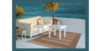 Tapis 110x60cm, design F105A coloris café - Confort et élégance pour votre intérieur