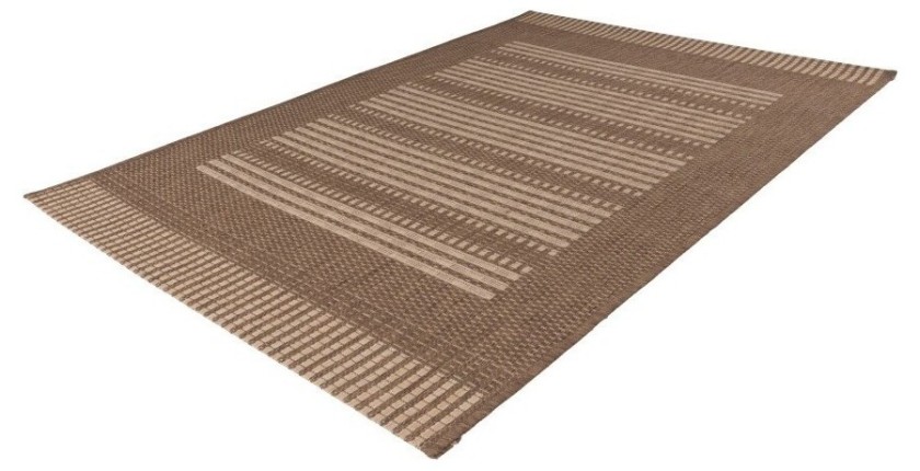 Tapis 110x60cm, design F105A coloris café - Confort et élégance pour votre intérieur