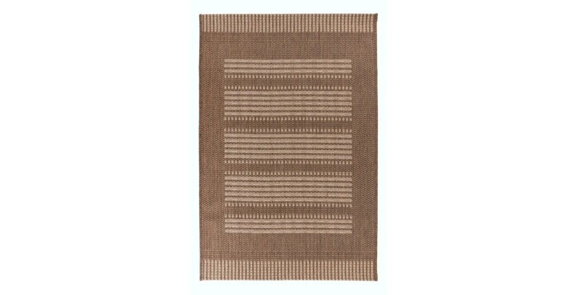 Tapis 110x60cm, design F105A coloris café - Confort et élégance pour votre intérieur