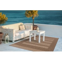 Tapis 170x120cm, design F105A coloris café - Confort et élégance pour votre intérieur