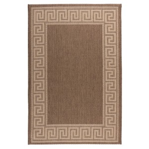 Tapis 110x60cm, design F205A coloris café - Confort et élégance pour votre intérieur