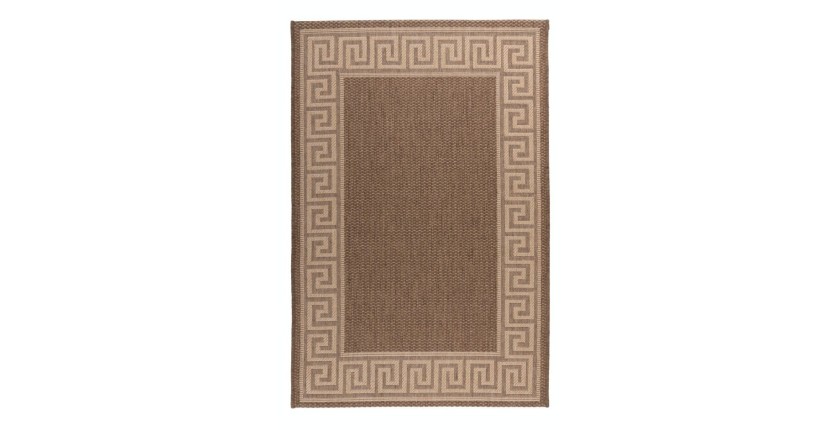 Tapis 150x80cm, design F205A coloris café - Confort et élégance pour votre intérieur