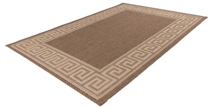 Tapis 170x120cm, design F205A coloris café - Confort et élégance pour votre intérieur