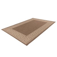 Tapis 170x120cm, design F205A coloris café - Confort et élégance pour votre intérieur