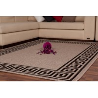 Tapis 150x80cm, design F205A coloris argent - Confort et élégance pour votre intérieur