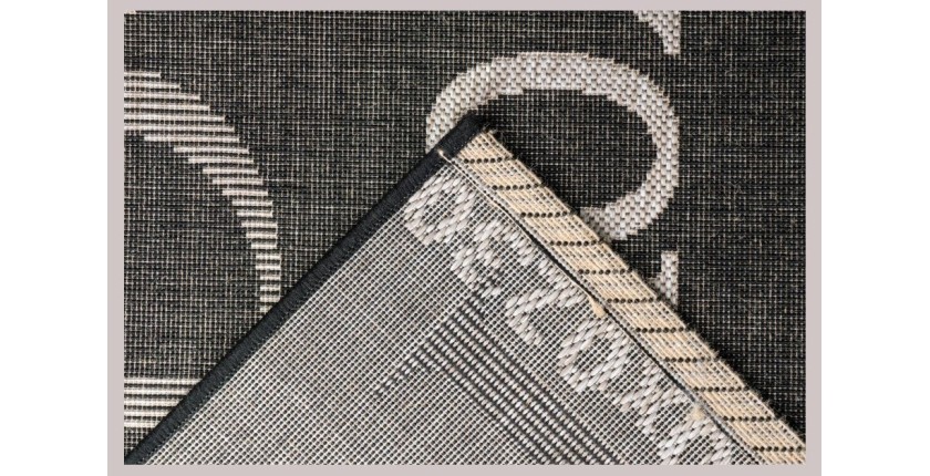 Tapis 110x60cm, design F115A coloris graphite - Confort et élégance pour votre intérieur