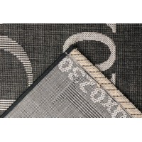 Tapis 110x60cm, design F115A coloris graphite - Confort et élégance pour votre intérieur