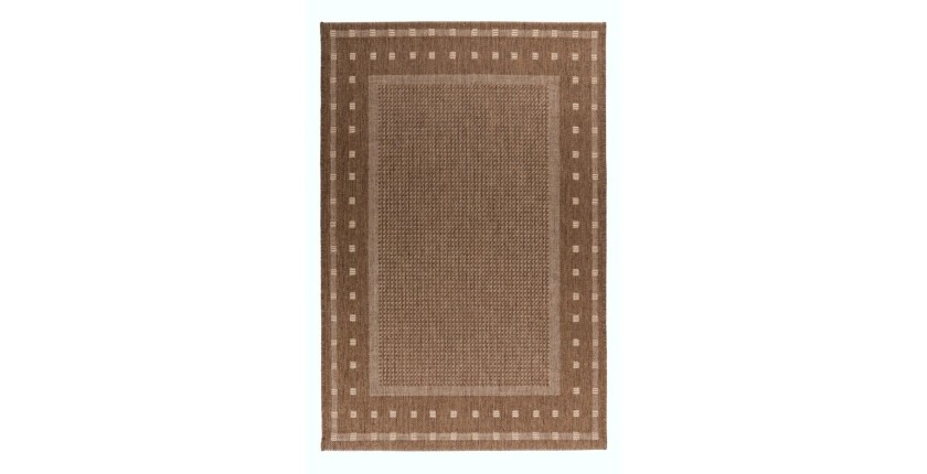 Tapis 110x60cm, design F025A coloris café - Confort et élégance pour votre intérieur