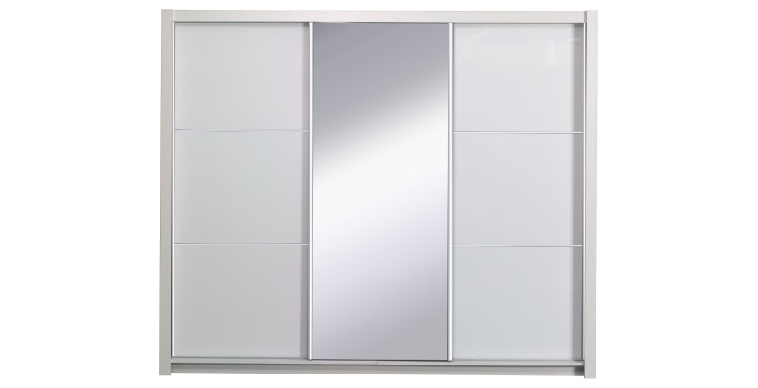 Chambre complète SENA, coloris blanc brillant, lit 160x200cm, idéal pour avoir une chambre lumineuse