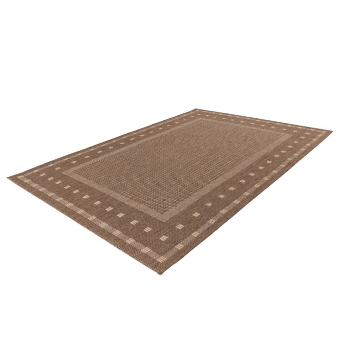 Tapis 150x80cm, design F025A coloris café - Confort et élégance pour votre intérieur