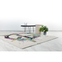 Tapis 170x120cm, design F104E coloris multicolore - Confort et élégance pour votre intérieur