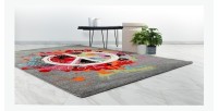 Tapis 150x80cm, design F204E coloris multicolore - Confort et élégance pour votre intérieur