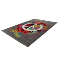 Tapis 170x120cm, design F204E coloris multicolore - Confort et élégance pour votre intérieur