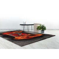 Tapis 170x120cm, design F304E coloris multicolore - Confort et élégance pour votre intérieur