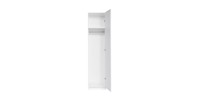 Armoire une porte collection FLEX, coloris blanc brillant