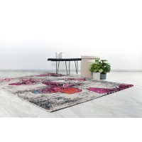 Tapis 230x160cm, design F804E coloris multicolore - Confort et élégance pour votre intérieur