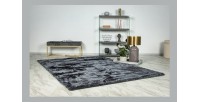 Tapis 230x160cm, design G008R coloris graphite - Confort et élégance pour votre intérieur