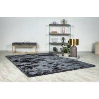 Tapis 290x200cm, design G008R coloris graphite - Confort et élégance pour votre intérieur