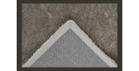 Tapis 150x80cm, design G008R coloris argent - Confort et élégance pour votre intérieur