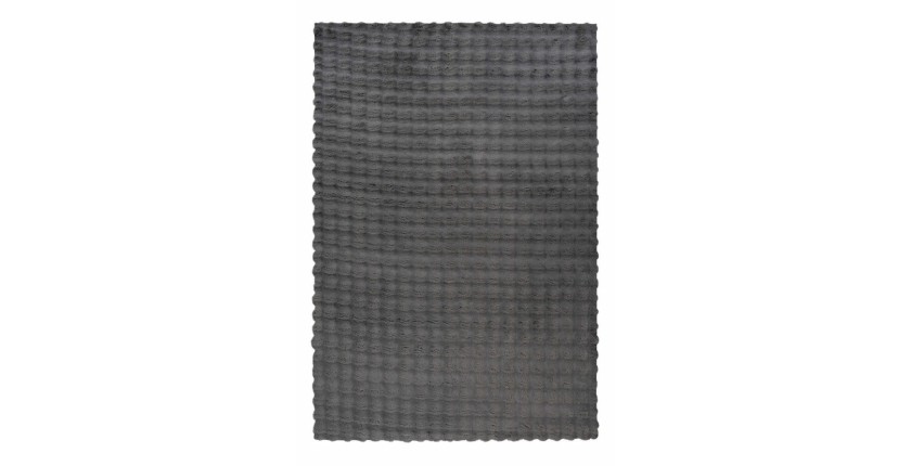 Tapis 150x80cm, design H008Y coloris graphite - Confort et élégance pour votre intérieur