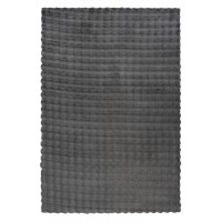 Tapis 150x80cm, design H008Y coloris graphite - Confort et élégance pour votre intérieur