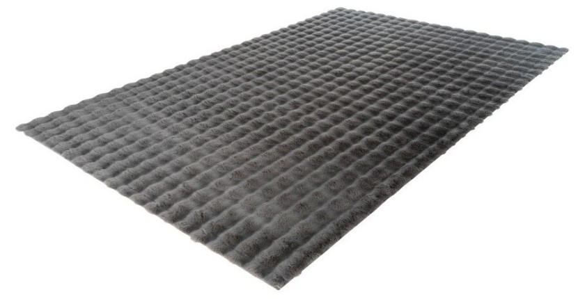 Tapis 170x120cm, design H008Y coloris graphite - Confort et élégance pour votre intérieur