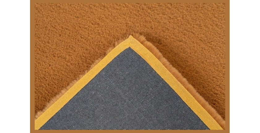 Tapis 170x120cm, design H008N coloris ambré - Confort et élégance pour votre intérieur