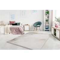 Tapis 150x80cm, design H008N coloris beige - Confort et élégance pour votre intérieur