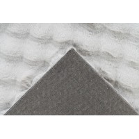 Tapis 170x120cm, design H008Y coloris argent - Confort et élégance pour votre intérieur