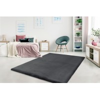 Tapis 150x80cm, design H008N coloris graphite - Confort et élégance pour votre intérieur