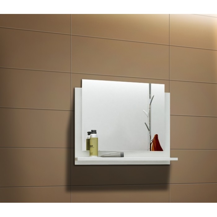 Miroir de salle de bain pour collection OWL/RAVEN/BIRD, coloris blanc