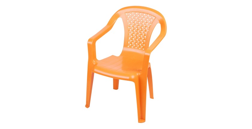 Chaise pour enfant en PVC orange 36x52x41cm