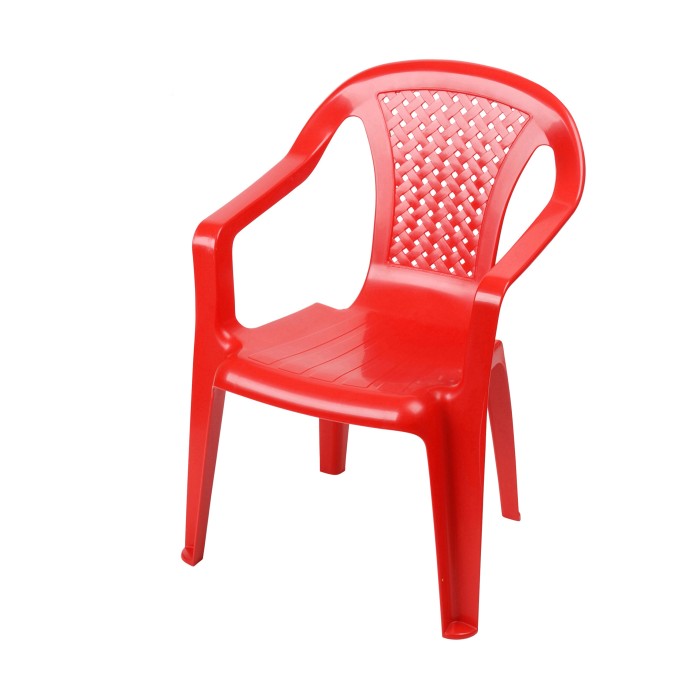 Chaise pour enfant en PVC rouge 36x52x41cm
