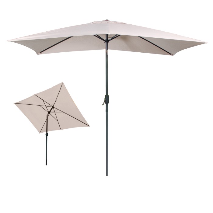 Parasol inclinable beige 200x300cm