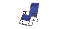 Fauteuil relax d'extérieur coloris bleu, dimension 176x108x64cm