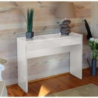 Meuble d'entrée, console ARENA coloris blanc. Meuble design pour votre entrée