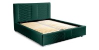 Lit coffre 140x200 coloris vert - Collection RITCHY