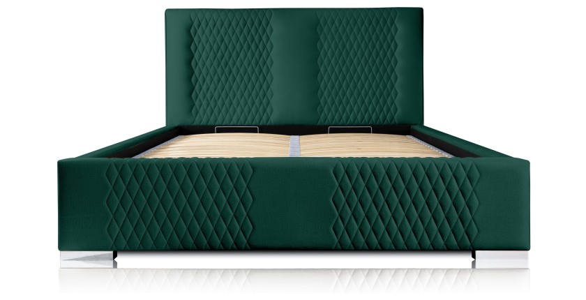 Lit coffre 160x200 coloris vert - Collection RITCHY