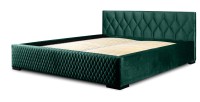 Lit coffre 140x200 coloris vert - Collection BROOKLYN