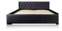 Lit coffre 160x200 coloris noir - Collection BROOKLYN