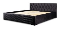 Lit coffre 160x200 coloris noir - Collection BROOKLYN