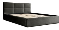 Lit coffre 160x200 coloris noir - Collection MANHATTAN