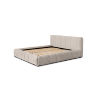 Lit coffre 140x200 coloris beige - Collection COCOON