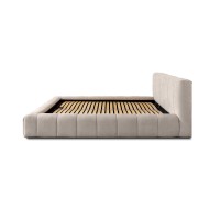 Lit coffre 140x200 coloris beige - Collection COCOON