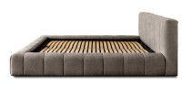 Lit coffre 140x200 coloris taupe - Collection COCOON