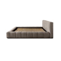 Lit coffre 160x200 coloris taupe - Collection COCOON